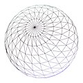 Каркасная сфера с примерно 1600 точками выборки.