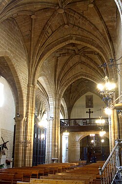 Interior de la Iglesia de San Nicolás de Bari.