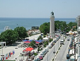 The lighthouse at the promenade, a symbol of Alexandroupolis