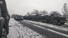 Russian convoy in Kyiv region, during 2022 invasion. Vydvizhenie tankovogo podrazdeleniia v Kievskoi oblasti v khode vtorzheniia na Ukrainu 006.png