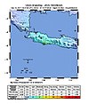 印尼地震深度分佈圖