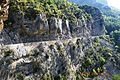 The cliff road into Aiglun