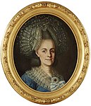 Anna Elisabeth Kraftman, gift med Ekestubbe 1769. Målning från omkring 1780 av Emanuel Thelning.