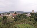 Antenne sismique vue du haut de la tour