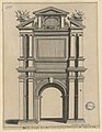 Arc de triomphe élevé sur le Pont de pierre à l'entrée de Louis XIII à Lyon en 1622