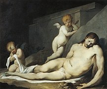 Мёртвый Христос, оплакиваемый ангелами. Ок. 1645, Орлеанский музей изящных искусств