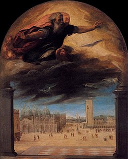 Bonifacio de Pitati - God the Father over the Piazza San Marco - WGA02420
