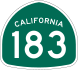 State Route 183 marker