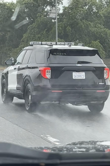 An Experimental California Highway Patrol 2021 Interceptor Utility on Interstate 80 in Roseville. California Highway Patrol Unit 1618823.png