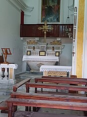 Capella de Sant'Antoniu (Dransciü, Ransi, A Prìa), Vista interna