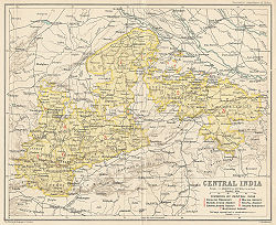 Location of Bundelkhand Agency