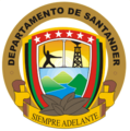 Escudo del Departamento de Santander en 2008.