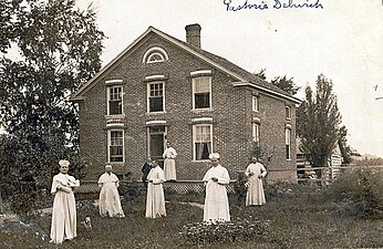 School run by the St. Norbert Abbey c. 1897; a marker honoring the location of this school at the historic district claims it as the birthplace of the Norbertine Fathers[5] St. Norbert Abbey today is located in De Pere.