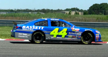 The 44 car at the 2018 JustDrive.com 125 with Dillon Bassett driving.