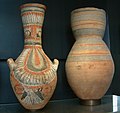 Pots. Terre cuite peinte Nouvel Empire, période Toutânkhamon-Horemheb Musée du Louvre