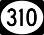 Mississippi Highway 310 marker