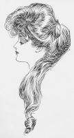 Gibson Girl: The eternal question (Evelyn Nesbit)