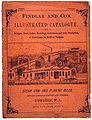 Findlay and Co kompaniyasining kottejlar, eshiklar, to'siqlar, moldinglar, arxitravlar va qurilish uchun mo'ljallangan jihozlarning har bir tavsifi tasvirlangan katalogining muqovasi, 1874 yil