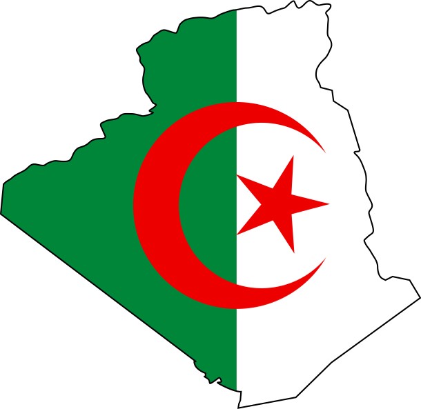 File:Flag and map of Algeria.