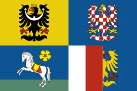 Флаг Моравско-Силезского края.svg