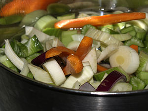 chopped vegetables