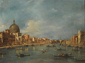 Le Grand Canal avec San Simeone Piccolo par Francesco Guardi Musée national des Beaux-Arts (Argentine) Buenos Aires[4]