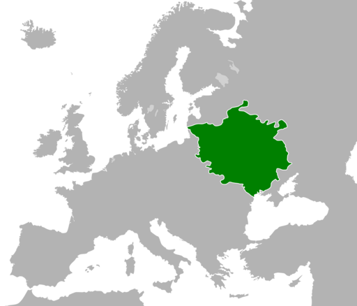 The Grand Duchy of Lithuania at the height of its energy in a 15th century (on a advanced day map)