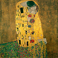 De kus van Gustav Klimt, bron van inspiratie