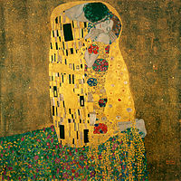 El beso, de Klimt, 1907.