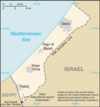 Map of the Gaza Strip.