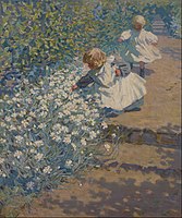 Picking Flowers, c. 1912, oil on canvas, 94 x 78.8 cm