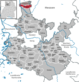 Hemsbach - Localizazion