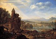 ライン河畔の風景(1664) 個人蔵