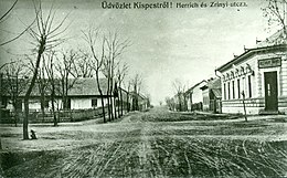 Kispesti utcakép az 1920-as évekből