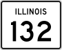 Illinois Route 132 marker