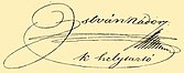 signature d'Étienne de Habsbourg-Lorraine