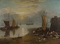 Sun Rising through Vapour, Fishermen Cleaning and Selling Fish (1807) de William Turner