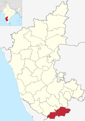 Localisation de District de Chamarajanagaraಚಾಮರಾಜನಗರ