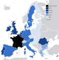 Connaissance du français, langue officielle de l'Union et les deux États candidats dont la date d'entrée est prévue[N 5].