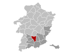 Ligging van Kortessem in die provinsie Limburg