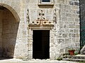 La porte d'accès à la tour d'escalier.