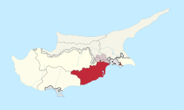 Distretto di Larnaca – Localizzazione