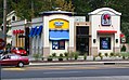 A former co-branded LJS and Taco Bell restaurant in Kent, Ohio before becoming exclusively Taco Bell