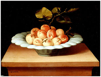 La coupe de fruits, huile sur bois, 37,5 × 49 cm, musée des beaux-arts, Rennes