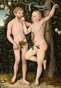 Adam et Ève, vers 1538, galerie nationale de Prague, Prague.