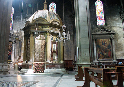 Det fristående kapellet med Heliga Anletet i Lucca.