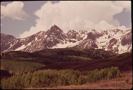 Mount Wilson is the highest summit of the San Miguel Mountains of Colorado.