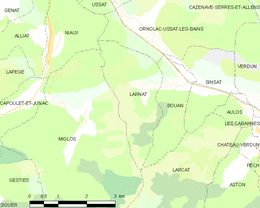 Larnat – Mappa