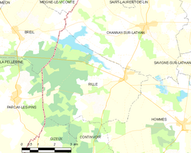 Mapa obce Rillé