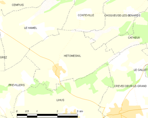 Poziția localității Hétomesnil